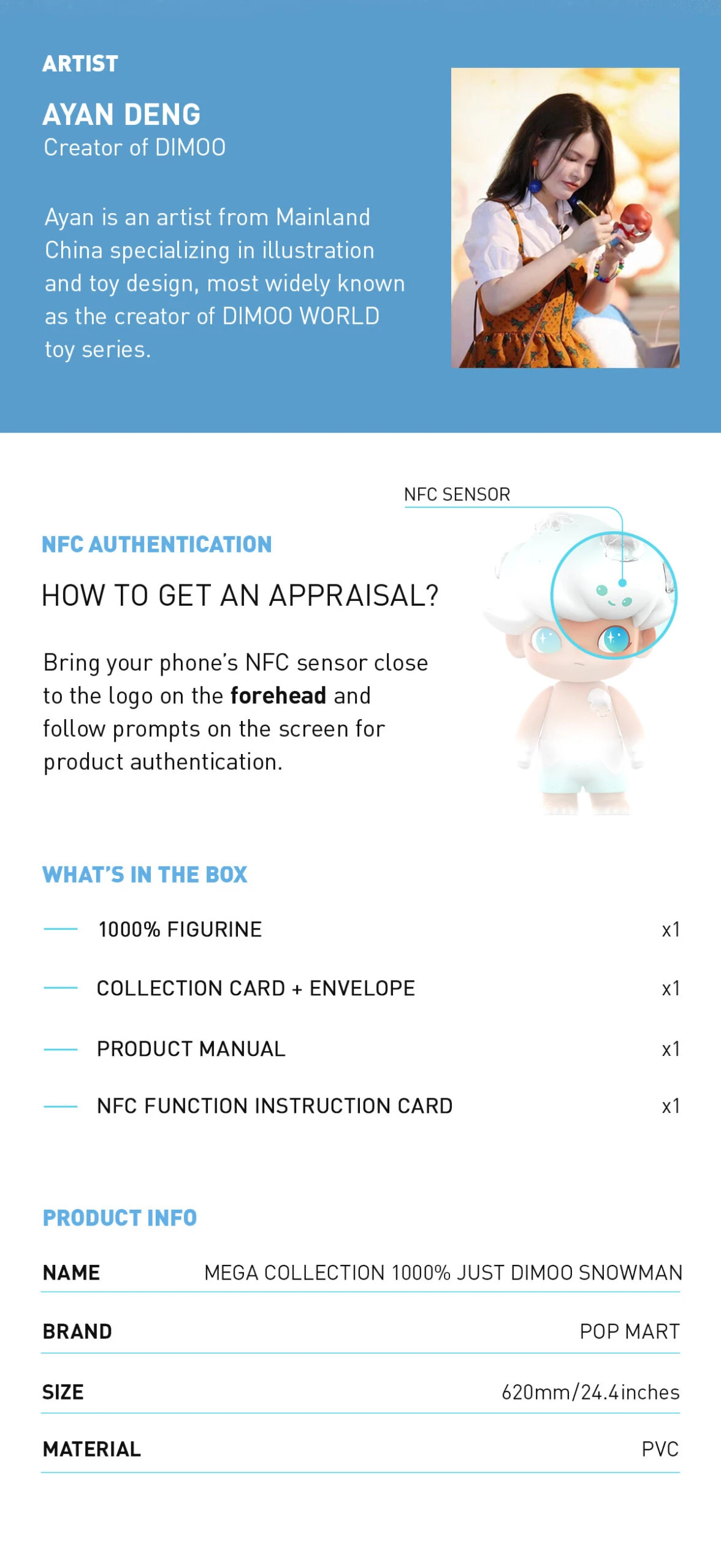 MEGA COLLECTION 1000% JUST DIMOO Snowman 9 MEGA COLLECTION 1000% JUST DIMOO Snowman - Image 9