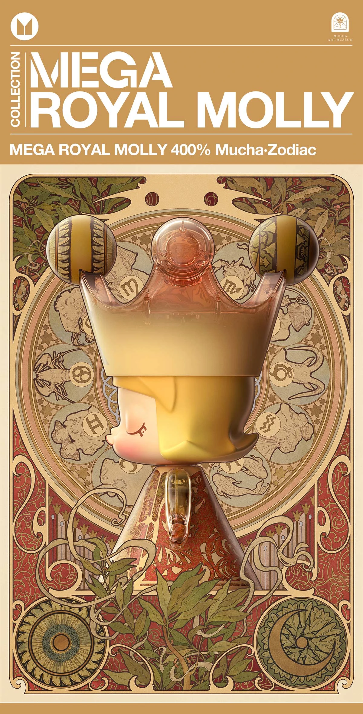 MEGA ROYAL MOLLY 400% Mucha·Zodiac 9 MEGA ROYAL MOLLY 400% Mucha·Zodiac - Image 9
