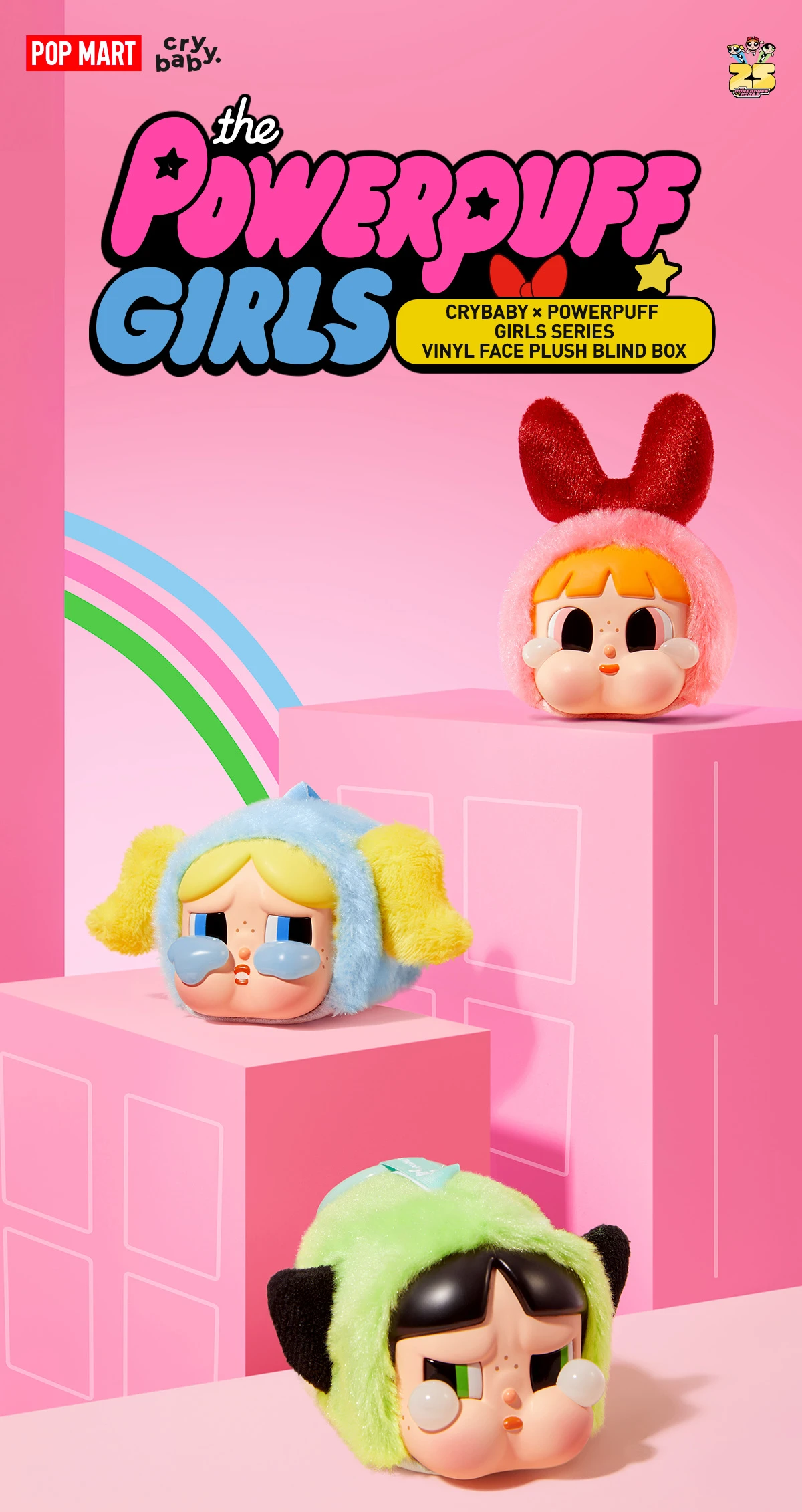 CRYBABY × Powerpuff Girls Series-Vinyl Face Plush Blind Box 13 CRYBABY × Powerpuff Girls Series-Vinyl Face Plush Blind Box - Image 13