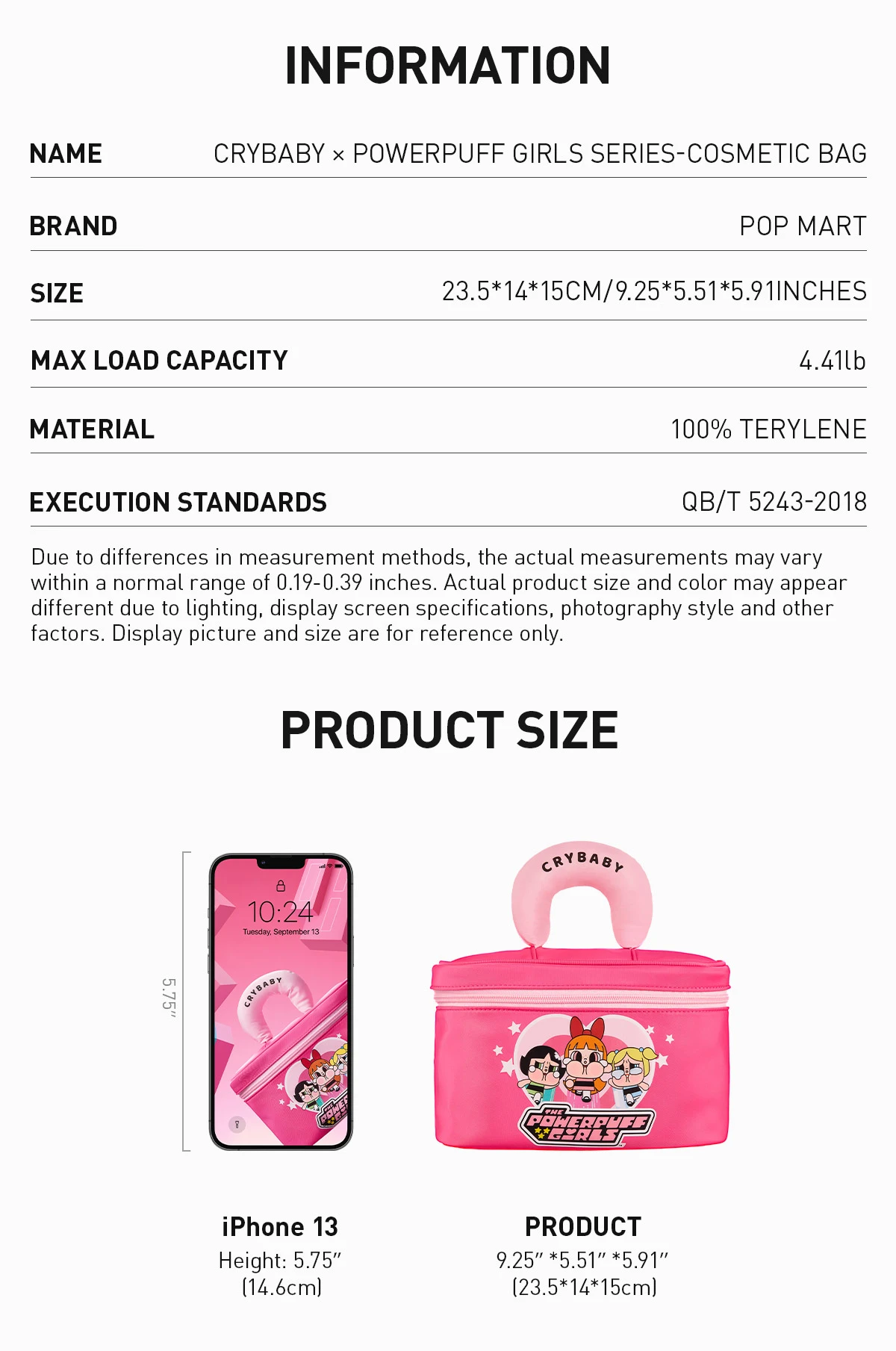 CRYBABY × Powerpuff Girls Series-Cosmetic Bag 8 CRYBABY × Powerpuff Girls Series-Cosmetic Bag - Image 8