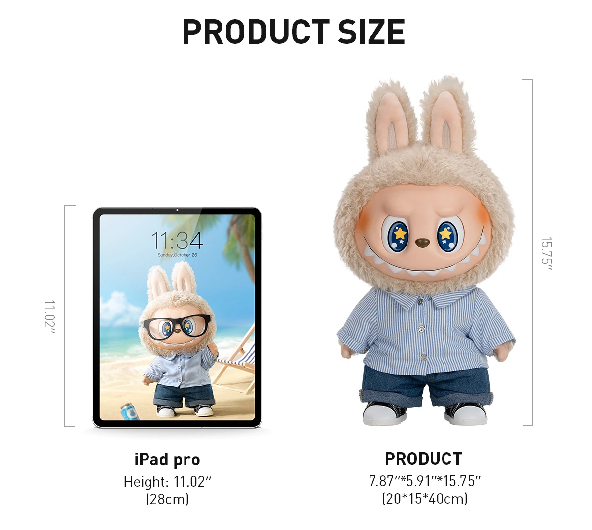 THE MONSTERS - FLIP WITH ME Vinyl Plush Doll 10 THE MONSTERS - FLIP WITH ME Vinyl Plush Doll - Image 10