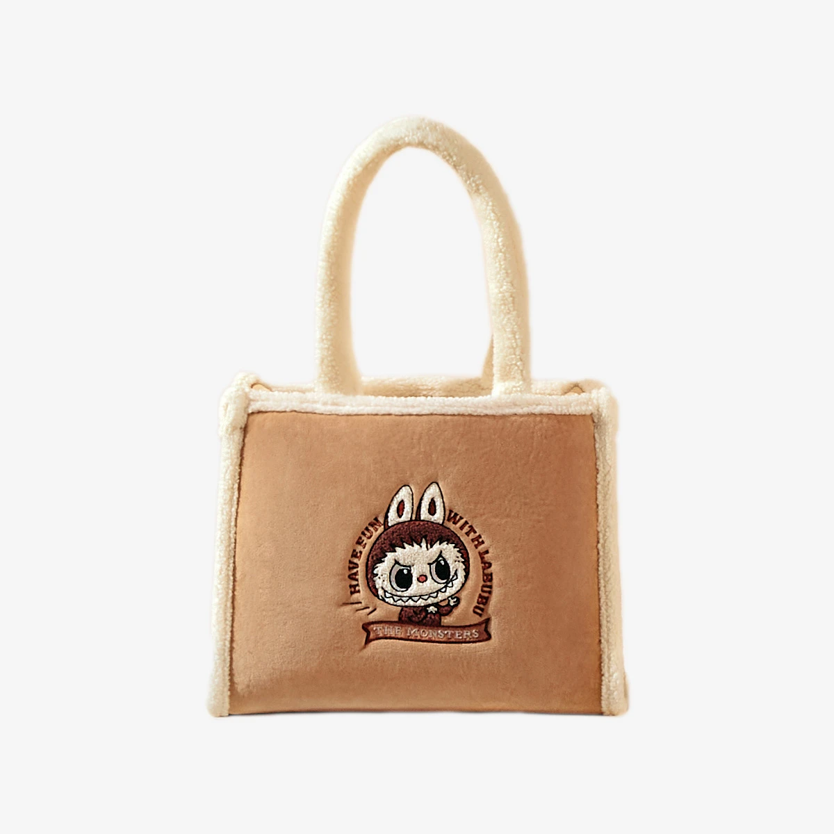 Classic Bag Series- LABUBU Plush Tote Bag (Brown) 1 Classic Bag Series- LABUBU Plush Tote Bag (Brown)