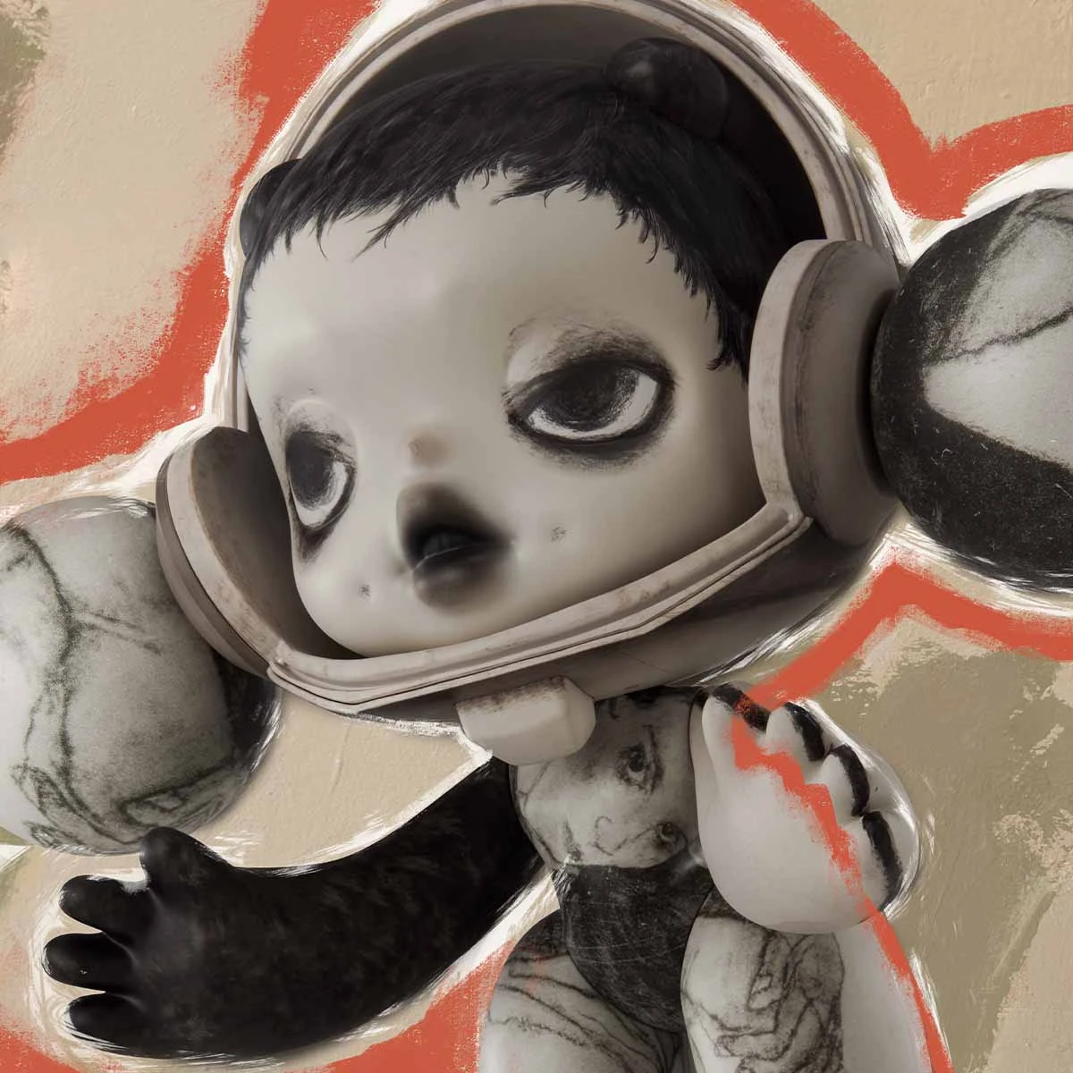 MEGA α SKULLPANDA 400% Egon Schiele 10 MEGA α SKULLPANDA 400% Egon Schiele - Image 10