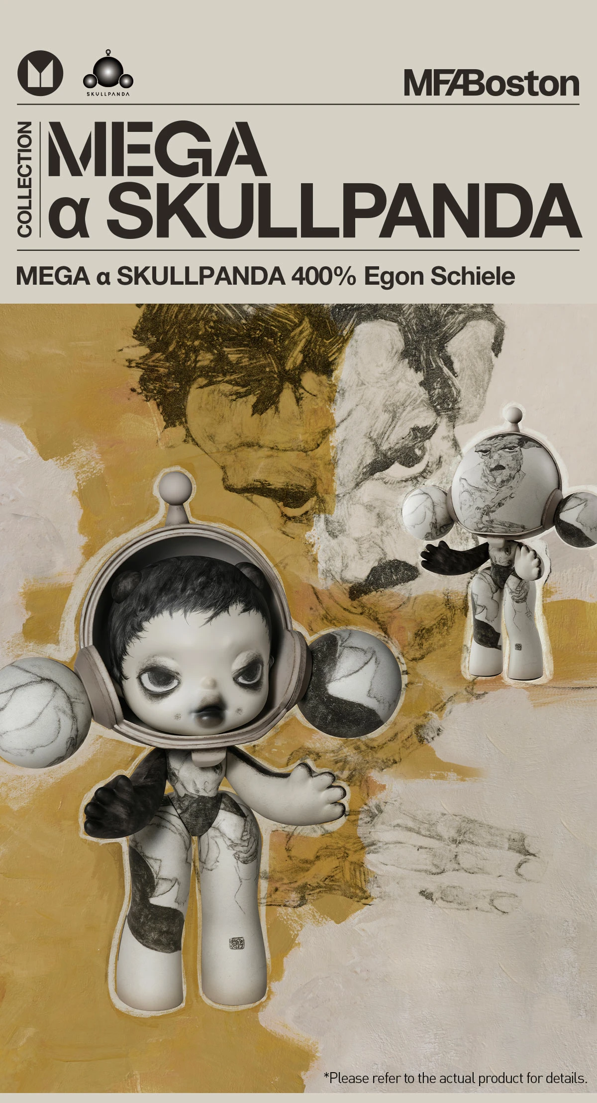 MEGA α SKULLPANDA 400% Egon Schiele 11 MEGA α SKULLPANDA 400% Egon Schiele - Image 11