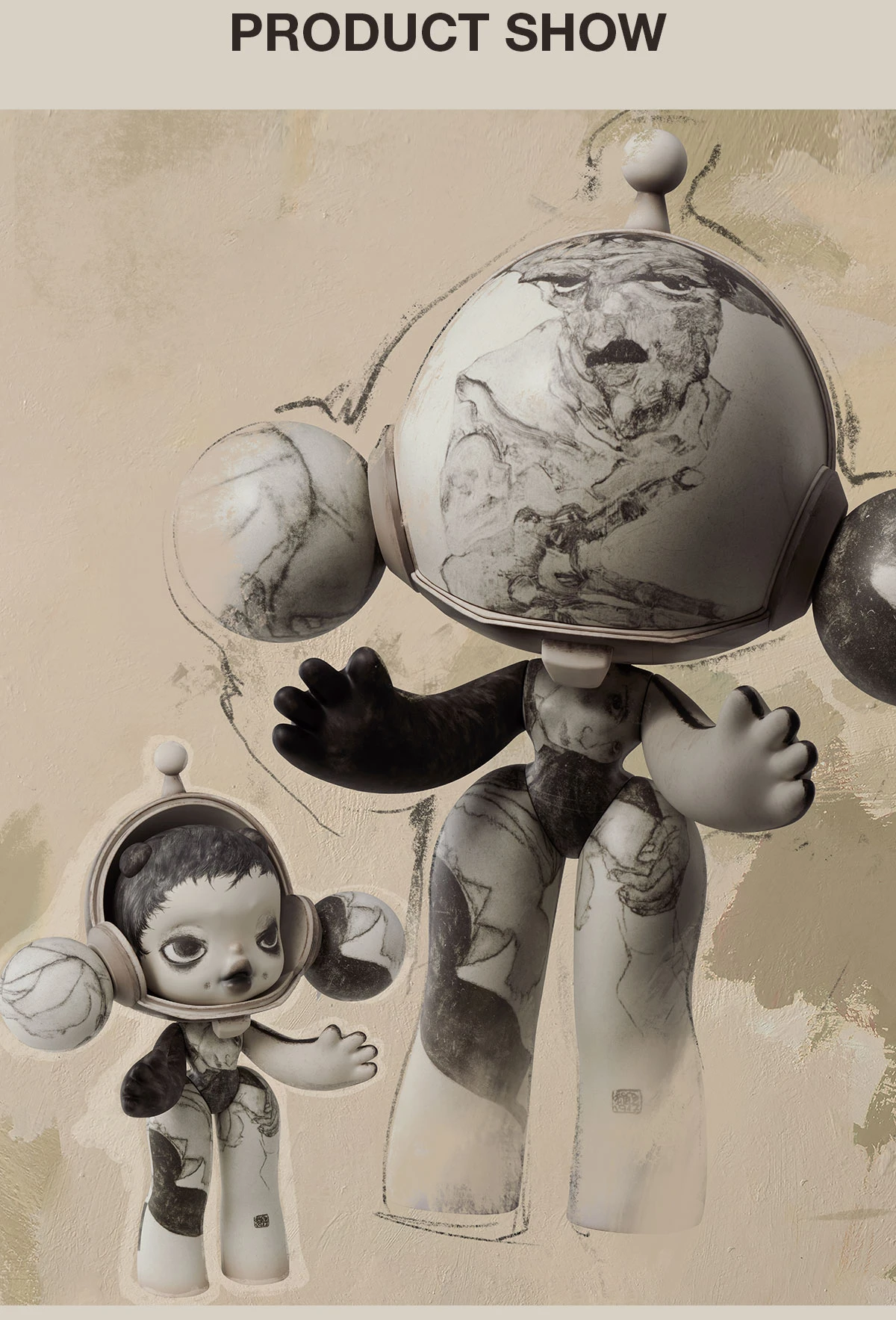 MEGA α SKULLPANDA 400% Egon Schiele 15 MEGA α SKULLPANDA 400% Egon Schiele - Image 15