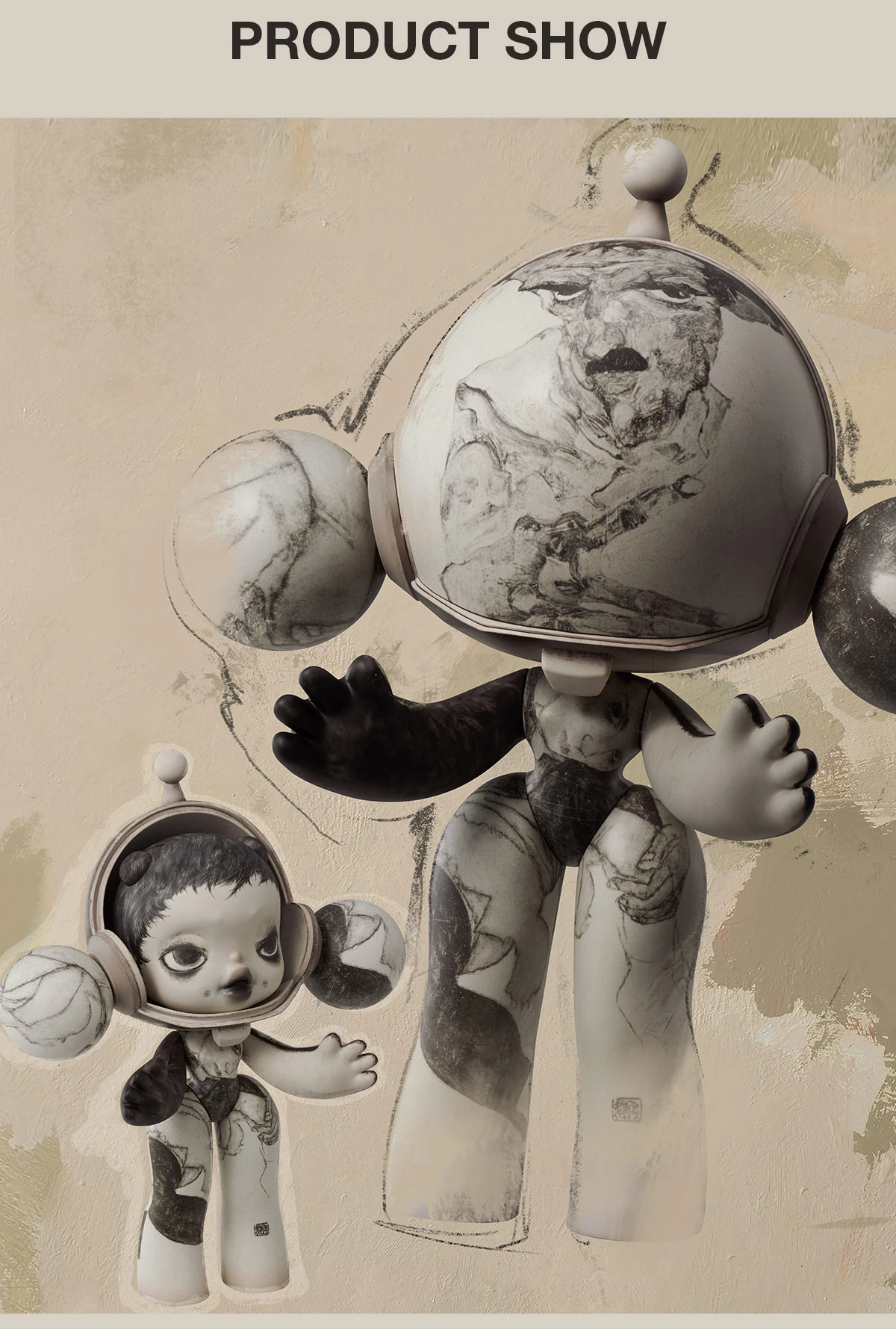 MEGA α SKULLPANDA 1000% Egon Schiele 15 MEGA α SKULLPANDA 1000% Egon Schiele - Image 15