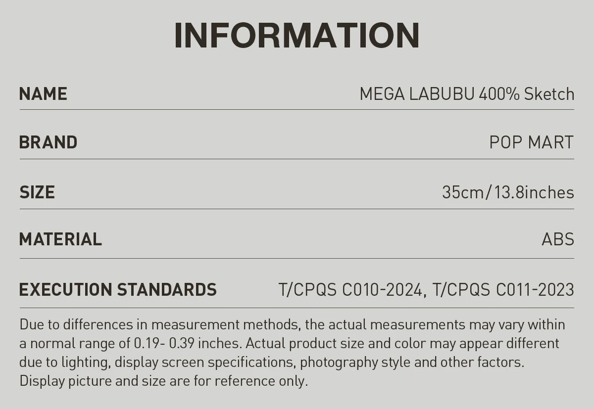 MEGA LABUBU 400% Sketch 10 MEGA LABUBU 400% Sketch - Image 10