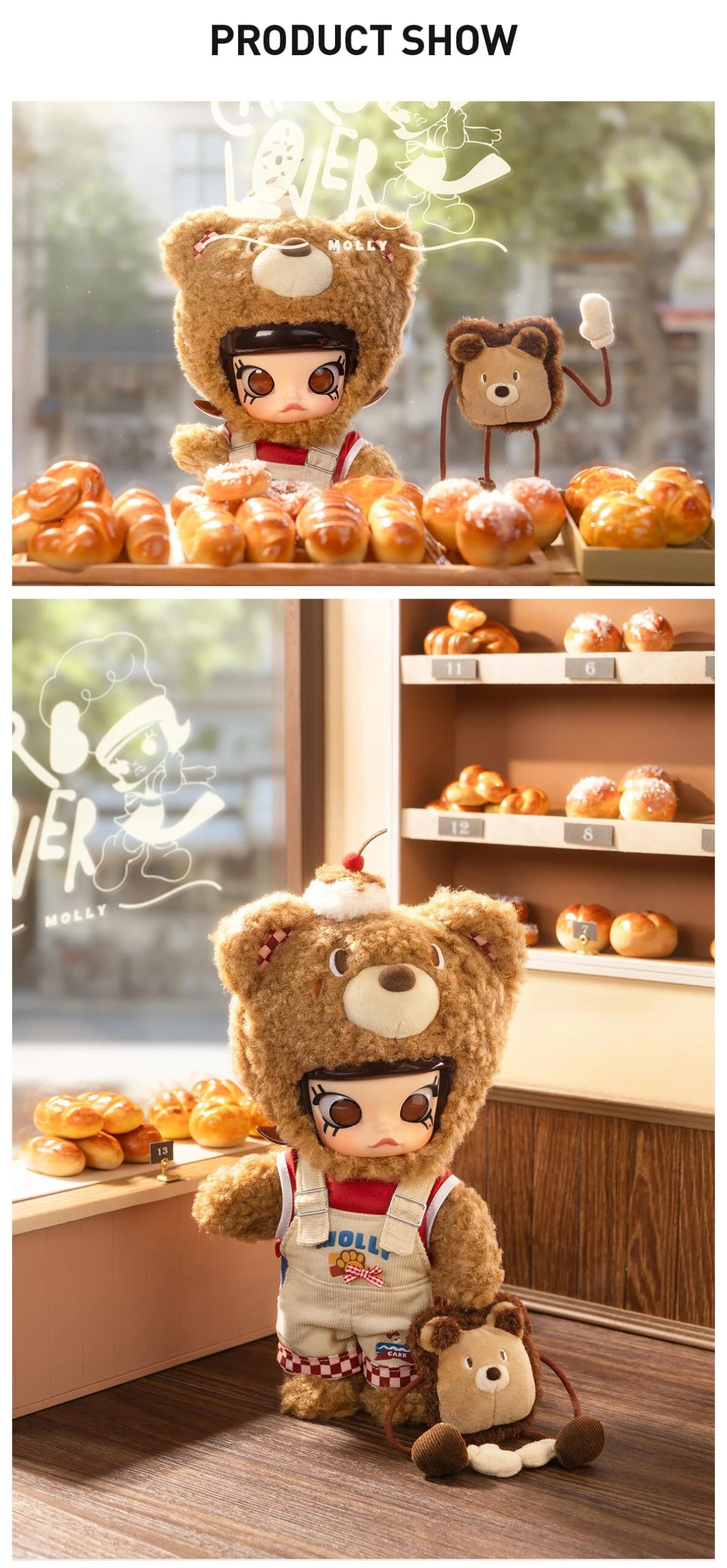 MOLLY Bear Bread 1/8 Action Figure 9 MOLLY Bear Bread 1/8 Action Figure - Image 9
