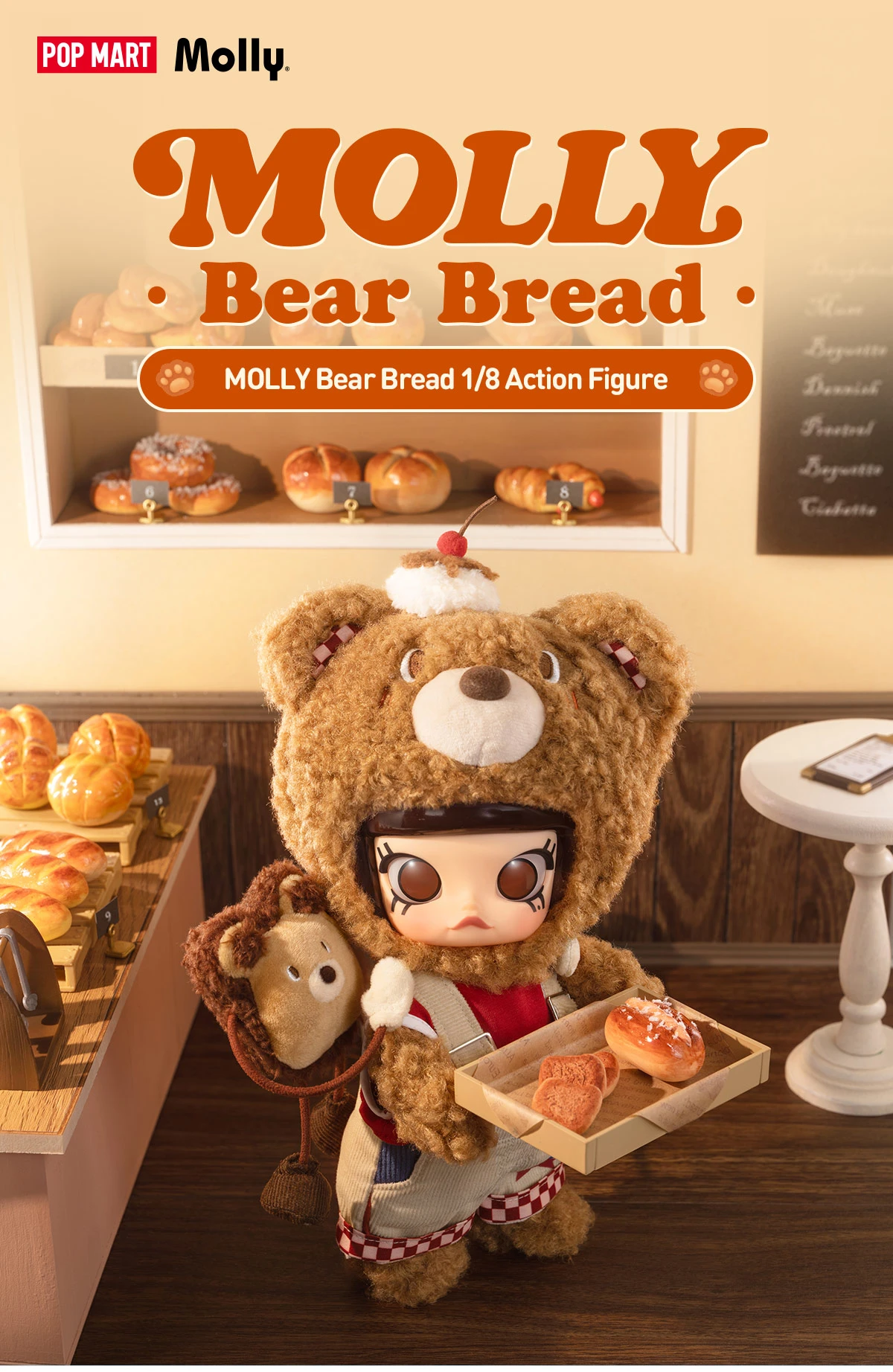 MOLLY Bear Bread 1/8 Action Figure 6 MOLLY Bear Bread 1/8 Action Figure - Image 6