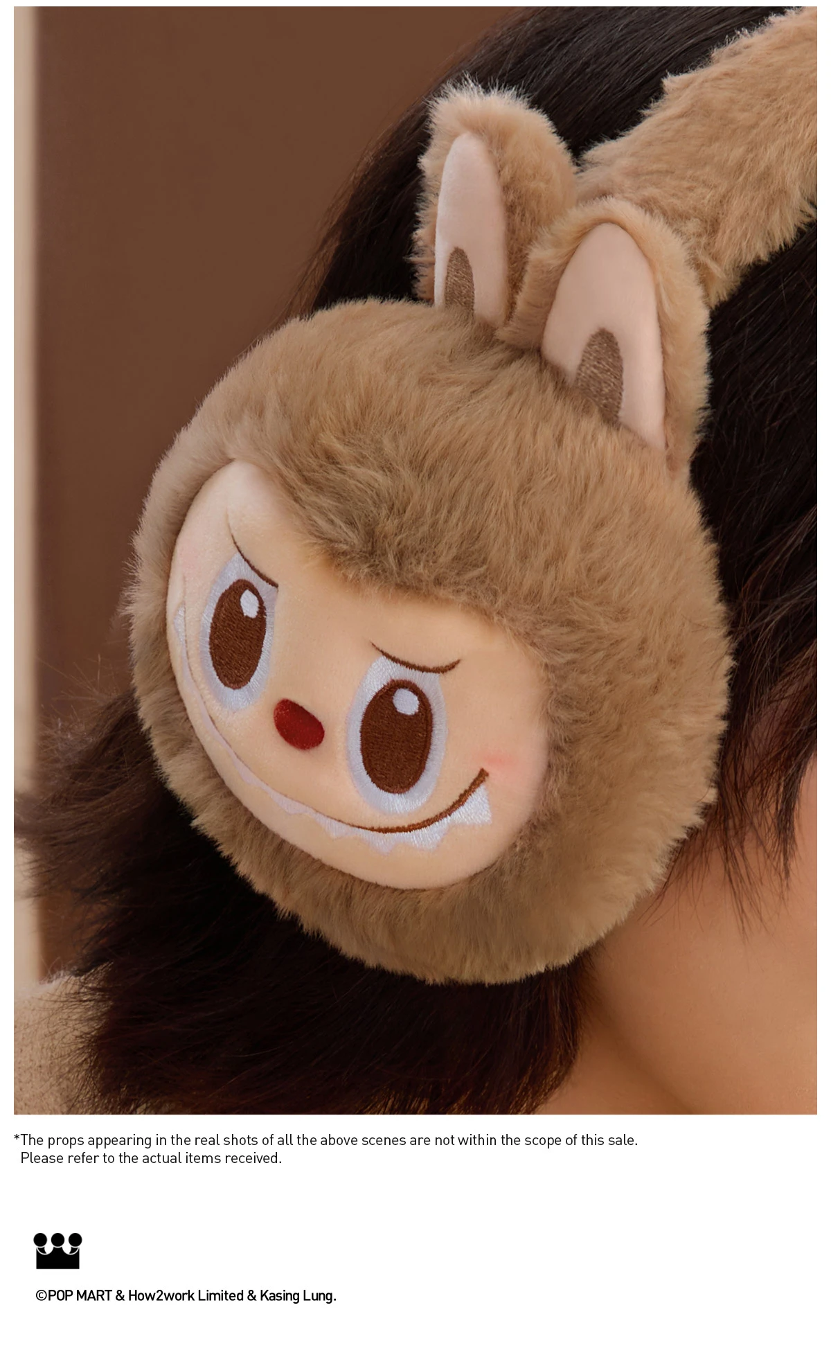 Warm Fluffy Holiday Series- LABUBU Plush Earmuffs 7 Warm Fluffy Holiday Series- LABUBU Plush Earmuffs - Image 7