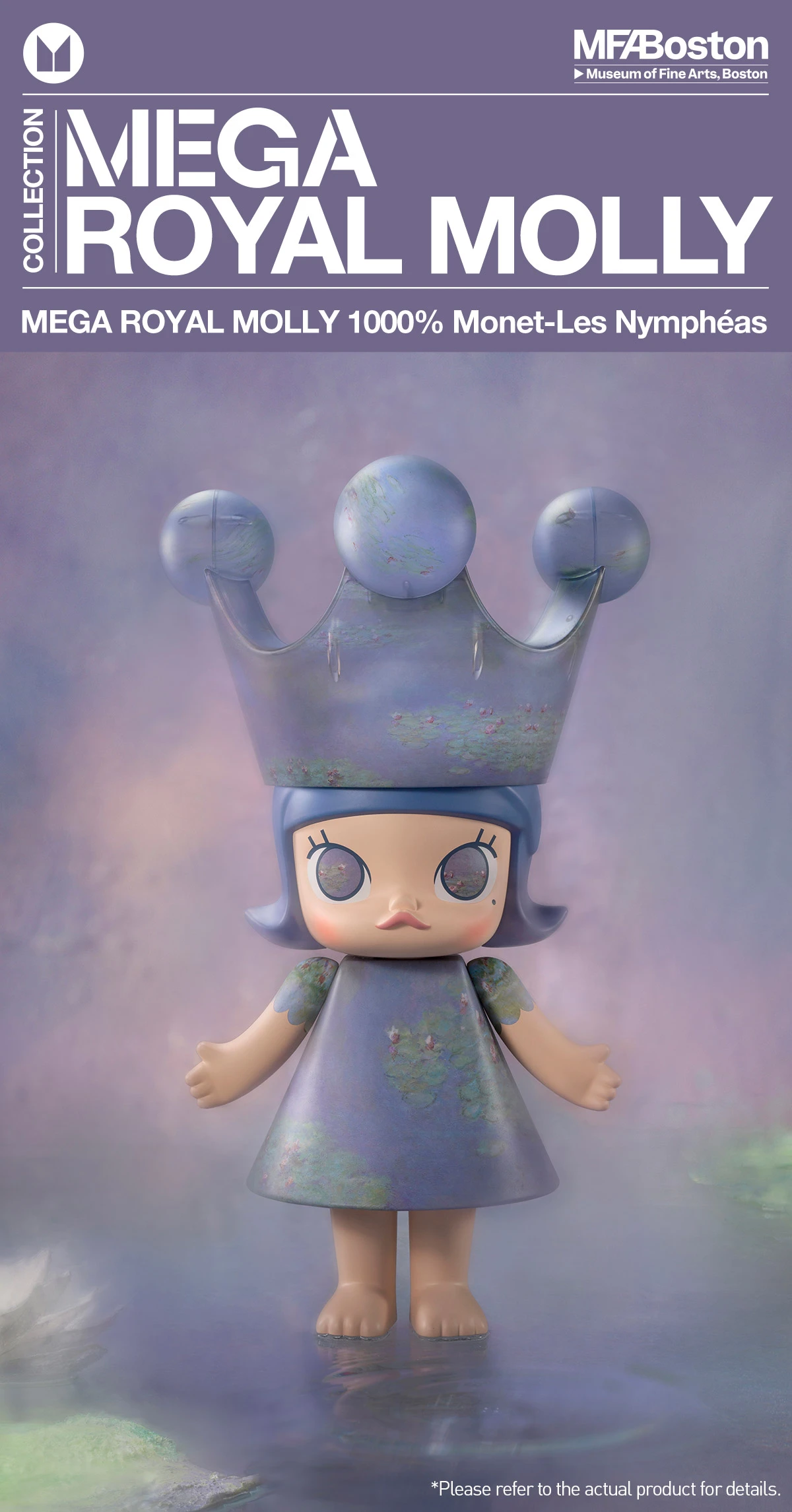 MEGA ROYAL MOLLY 1000% Monet-Les Nymphéas 10 MEGA ROYAL MOLLY 1000% Monet-Les Nymphéas - Image 10