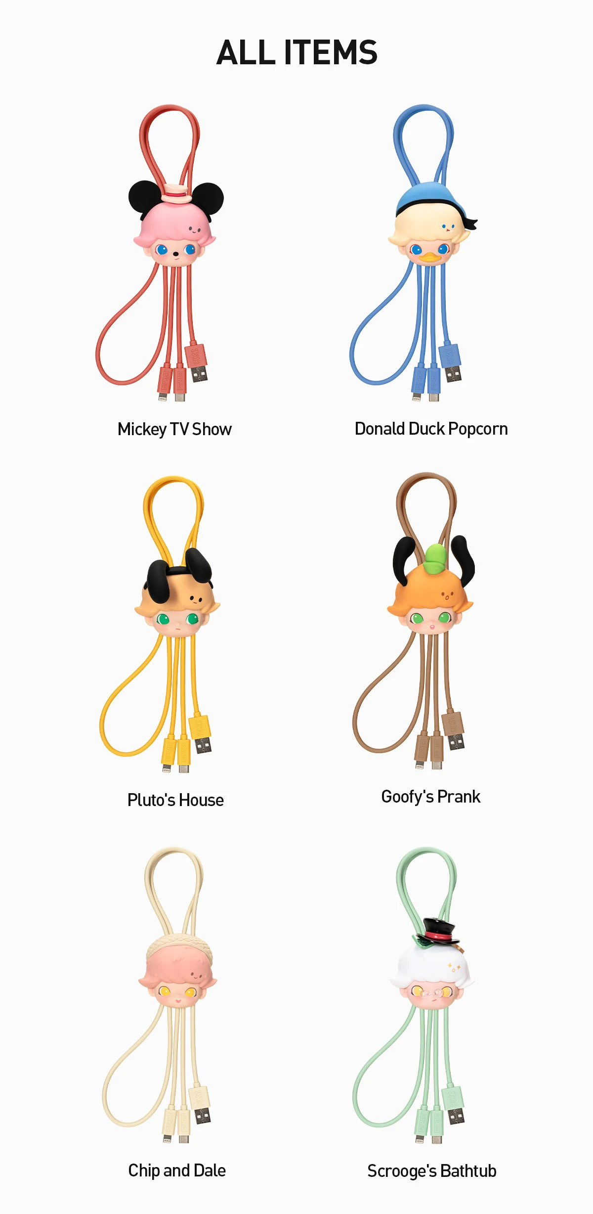 DIMOO WORLD × DISNEY Series-2 In 1 Cable Blind Box 14 DIMOO WORLD × DISNEY Series-2 In 1 Cable Blind Box - Image 14