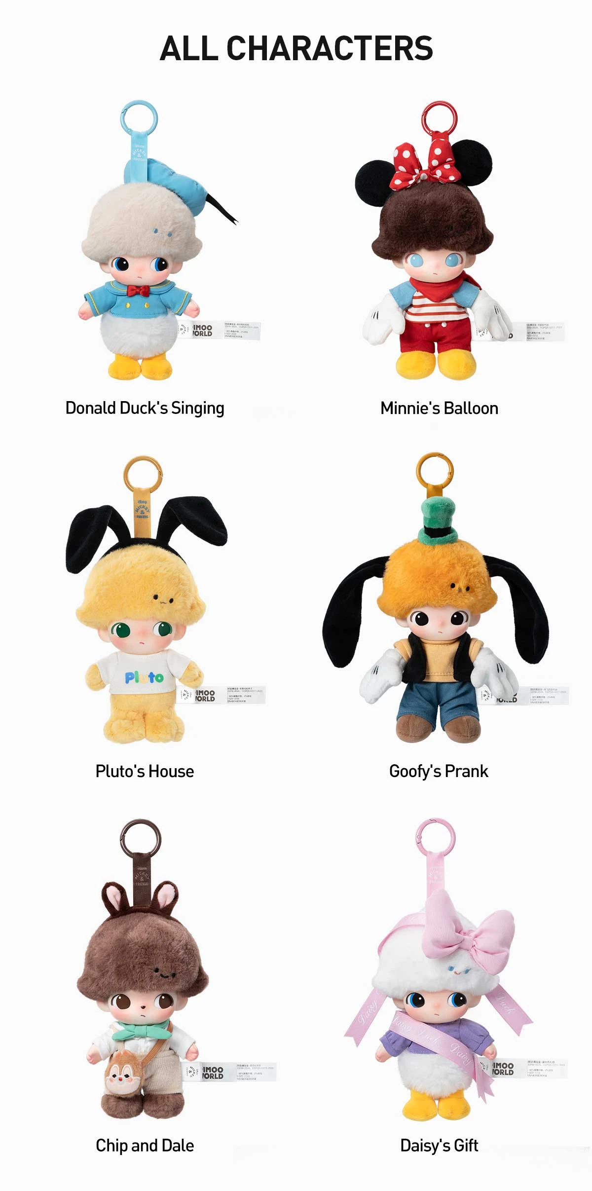 DIMOO WORLD × DISNEY Series-Vinyl Plush Keychain Blind Box 16 DIMOO WORLD × DISNEY Series-Vinyl Plush Keychain Blind Box - Image 16