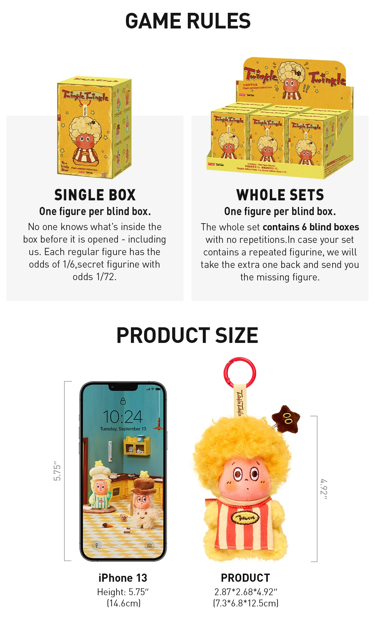 Twinkle Twinkle Be A Little Star Series - Plush Pendant Blind Box 11 Twinkle Twinkle Be A Little Star Series - Plush Pendant Blind Box - Image 11