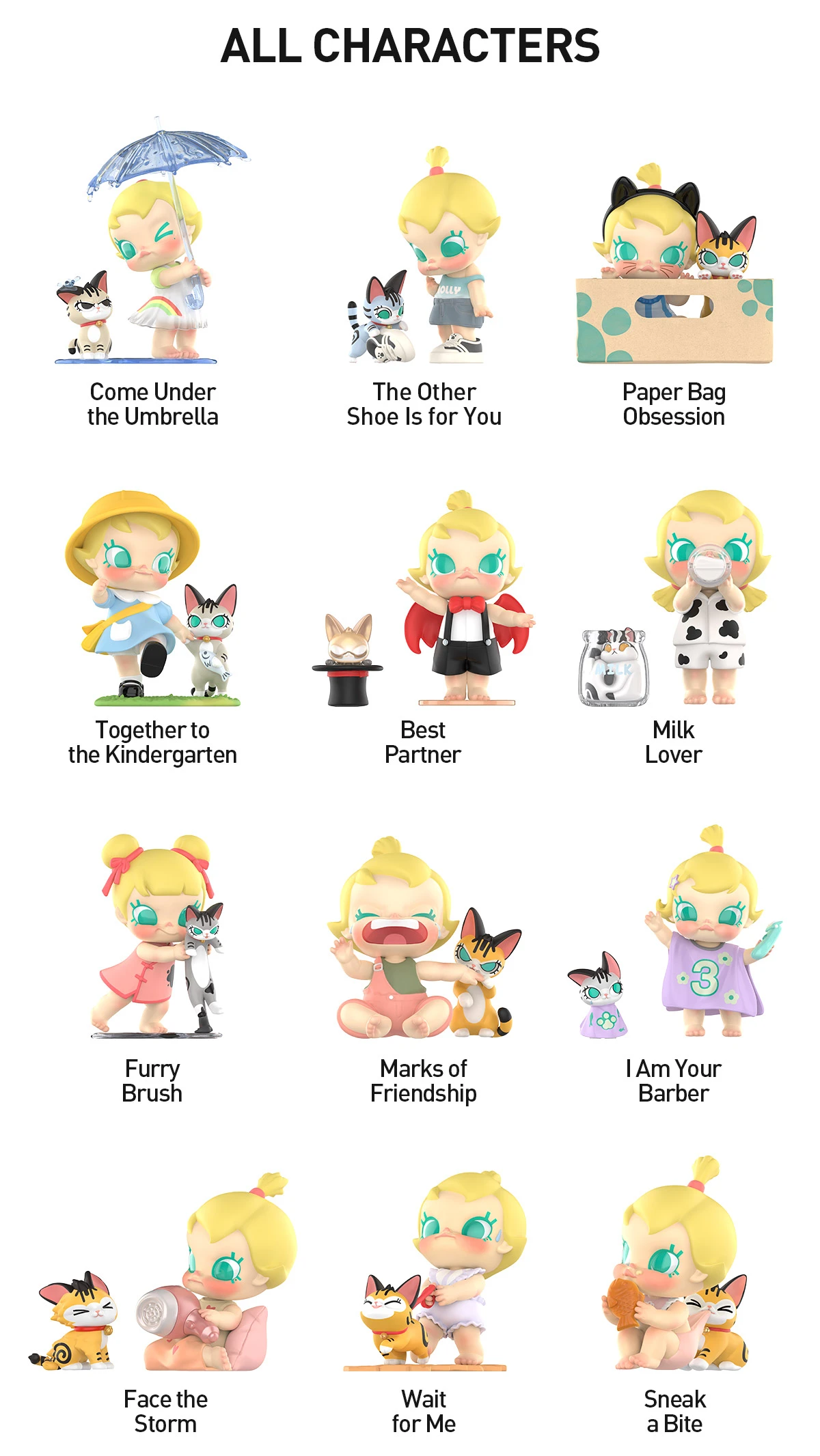 Baby Molly & Baby Tabby Series Figures 12 Baby Molly & Baby Tabby Series Figures - Image 12