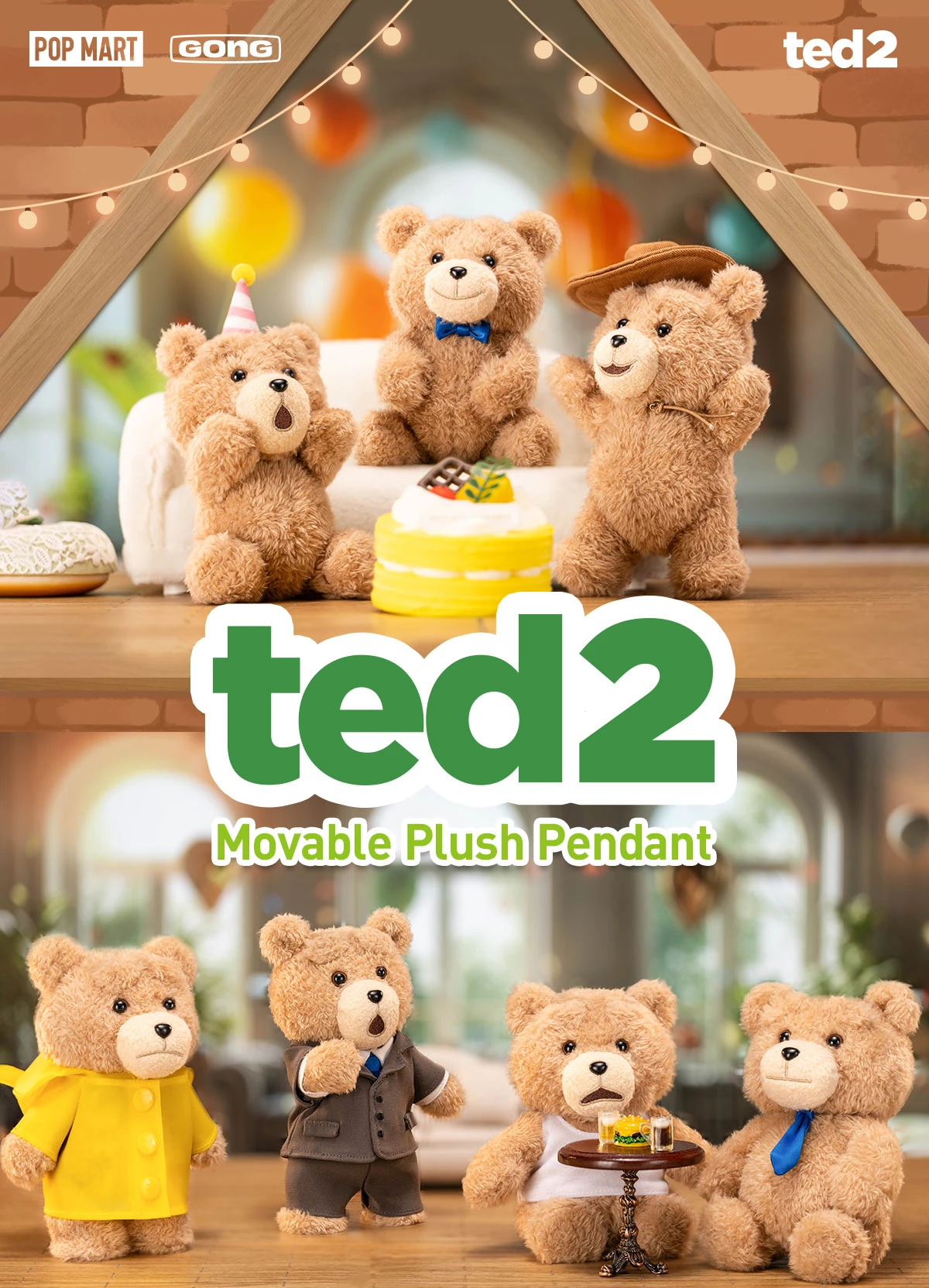 Ted2 Teddy Bear Action Plush Pendant 12 Ted2 Teddy Bear Action Plush Pendant - Image 12