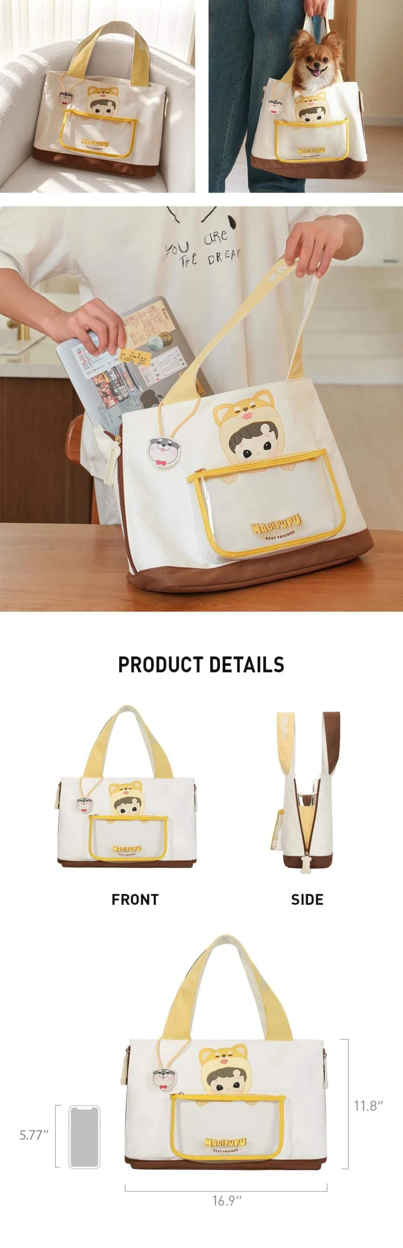 HACIPUPU The Growth Diary Series-Canvas Bag 6 HACIPUPU The Growth Diary Series-Canvas Bag - Image 6